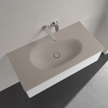 Villeroy & Boch Antao Schrankwaschtisch 100 x 50 cm, ohne Überlauf und ohne Hahnloch