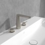 Villeroy & Boch Conum Dreiloch-Waschtischarmatur mit Zugstangen-Ablaufgarnitur