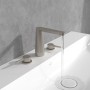 Villeroy & Boch Conum Dreiloch-Waschtischarmatur mit Zugstangen-Ablaufgarnitur
