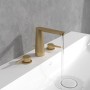 Villeroy & Boch Conum Dreiloch-Waschtischarmatur mit Zugstangen-Ablaufgarnitur