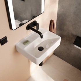 hansgrohe Xanuia Q Handwaschbecken 450/340 ohne Hahnloch und Überlauf, SmartClean