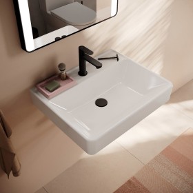 hansgrohe Xanuia Q Waschtisch 600/480 mit Hahnloch ohne Überlauf, SmartClean