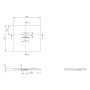 Villeroy & Boch Squaro Infinity Duschwanne, 80 x 75 x 4 cm