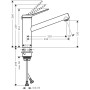 hansgrohe Zesis M33 Einhebel-Küchenarmatur 150, CoolStart, wassersparend, 1 Strahlart