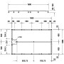 Duravit Fußgestell für Stonetto Duschwanne 160 x 100 cm