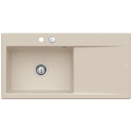 Villeroy & Boch Subway Style 60 Einbauspüle, Ablaufgarnitur mit Excenterbetätigung, Becken links