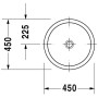 Duravit Architec Einbauwaschtisch 45 cm