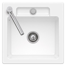 Villeroy & Boch Siluet 50 S Einbauspüle, Ablaufgarnitur mit Handbetätigung, reversibel