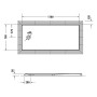 Duravit Tempano Duschwanne 170 x 75 cm, mit Antislip