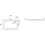 LAUFEN Platina Duschwanne XXL 120 x 80 cm ohne Antislip