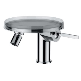 LAUFEN Kartell Einhebel-Bidetmischer mit Deko-Disc und Ablaufventil