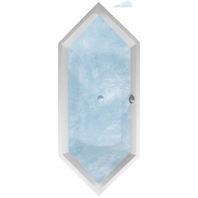 Baignoire hexagonale Villeroy & Boch Squaro Duo 190 x 80 cm, Hydropool Entry, Position 1