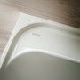 LAUFEN MEDA Waschtisch 80 x 46 cm, 3 Hahnlöcher und Überlauf, Ablage rechtes