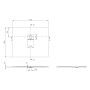 Villeroy & Boch Squaro Infinity Duschwanne, 110 x 90 x 4 cm