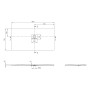 Villeroy & Boch Squaro Infinity Duschwanne, 150 x 75 x 4 cm