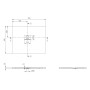 Villeroy & Boch Squaro Infinity Duschwanne, 110 x 90 x 4 cm