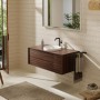 hansgrohe Xuniva S Einbauwaschtisch rund Ø 40 cm, mit Überlauf, mit SmartClean