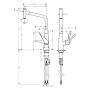 hansgrohe Metris Select M71 Einhebel-Küchenarmatur 320 Eco, Ausziehauslauf, 1jet