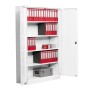 Wolfstahl Büro Stahlschrank - Aktenschrank Weiss abschliessbar 120x42x195cm, aufgebaut
