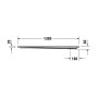 Duravit Starck Slimline Duschwanne Rechteck 130 x 90 cm mit Antislip