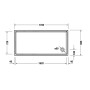 Duravit Starck Slimline Duschwanne Rechteck 170 x 80 cm