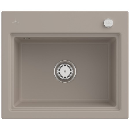 Villeroy & Boch Subway Style 60 S Einbauspüle, Ablaufgarnitur mit Excenterbetätigung, inkl. Abtropfgitter