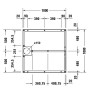 Duravit Fußgestell für Stonetto Duschwanne 100 x 100 cm