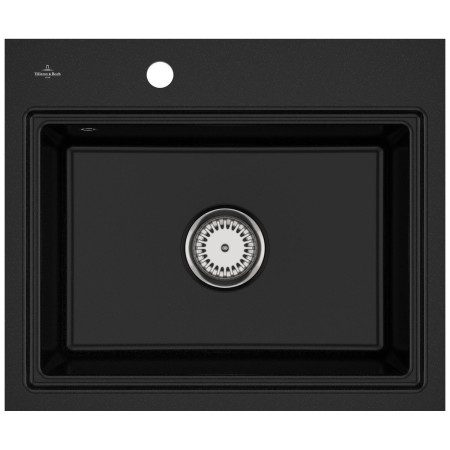 Villeroy & Boch Subway Style 60 S FLAT flächenbündige Spüle, Ablaufgarnitur mit Handbetätigung, inkl. Abtropfgitter