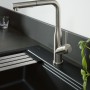 Villeroy & Boch Subway Style 60 S FLAT flächenbündige Spüle, Ablaufgarnitur mit Handbetätigung, inkl. Abtropfgitter
