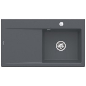Villeroy & Boch Subway Style 50 FLAT flächenbündige Spüle, Ablaufgarnitur mit Excenterbetätigung, Becken rechts