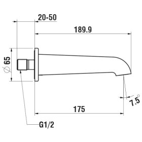 Écoulement de baignoire LAUFEN PURE