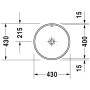Duravit Architec Einbauwaschtisch 40 cm