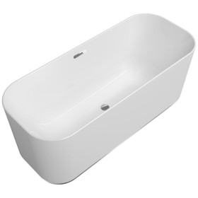 Villeroy & Boch Finion freistehende Badewanne 170 x 70 cm mit Emotion-Funktion, Wasserzulauf