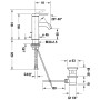 Duravit C.1 Einhebel-Waschtischmischer S mit Zugstangen-Ablaufgarnitur