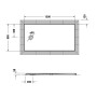 Duravit Tempano Duschwanne 150 x 80 cm