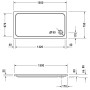 Duravit D-Code Rechteck Duschwanne 150 x 75 cm mit Antislip