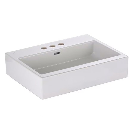 LAUFEN Living City Aufsatzwaschtisch 60 cm mit Überlauf und 3 Hahnlöchern