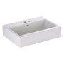 LAUFEN Living City Aufsatzwaschtisch 60 cm mit Überlauf und 3 Hahnlöchern