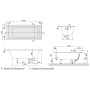 Villeroy & Boch Architectura Solo Badewanne 160 x 70 cm, Airpool Comfort, Technik Position 2, mit Trio Ablaufgarnitur