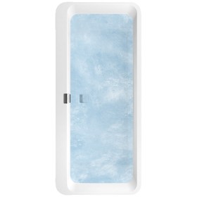 Villeroy & Boch Squaro Edge 12 Duo Badewanne 180 x 80 cm, Combipool Entry, Technik Position 2, mit Trio Ablaufgarnitur