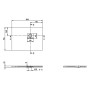 Villeroy & Boch Squaro Infinity Duschwanne, 100 x 70 x 4 cm