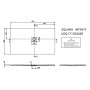 Villeroy & Boch Squaro Infinity Duschwanne, 170 x 100 x 4 cm