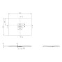 Villeroy & Boch Squaro Infinity Duschwanne, 110 x 80 x 4 cm