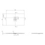 Villeroy & Boch Squaro Infinity Duschwanne, 120 x 75 x 4 cm