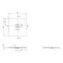 Villeroy & Boch Squaro Infinity Duschwanne, 80 x 80 x 4 cm