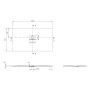 Villeroy & Boch Squaro Infinity Duschwanne, 140 x 80 x 4 cm