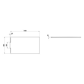 Receveur de douche LAUFEN NIA 140 x 80 cm