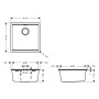 hansgrohe S53 S530-F400 Einbauspüle 400 mit manueller Ablaufgarnitur