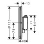 hansgrohe ShowerSelect Comfort S Thermostat Unterputz