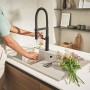 Villeroy & Boch Subway Style 45 Einbauspüle, Ablaufgarnitur mit Handbetätigung, Becken links